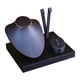 thumbnail image 4 of Soporte para maniquí de exhibición de joyería, vitrina para maniquí de pendientes y anillos. Azul, 4 of 9