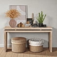 thumbnail image 2 of Tcbosik 60 inch Long Console Table, Farmhouse Entryway Table, Retro Sofa Table for Living Room, Hallway, Foyer, Antique Natural & White Washed, 2 of 7