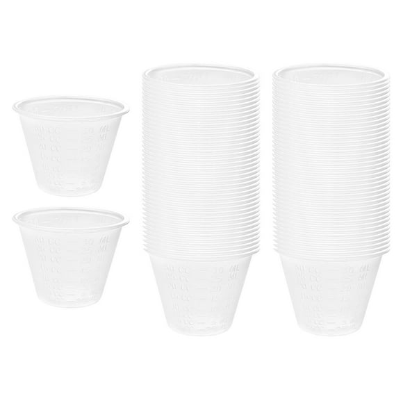 Tazas medidoras pequeñas,Vasos desechables para medicamentos,vasos medidores de 30 ml,Vasos graduados Vasos de escala pequeña Vasos medidores de resina,Vaso de muestra Vaso dispensador