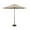 Beige, variant on Simply Shade Aruba Modern Fabric Auto Tilt Market Umbrella in Bronze/Cast Silver