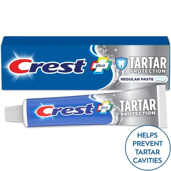 Crest Toothpaste, Plus Tartar Protection Toothpaste, Regular Paste, 5.7 oz