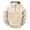 Khaki, variant on Men's Knitted Jacquard Hoodie Sweatshirt with Large Pocket Long Sleeve Crewneck Quarter Zip Raglan Top