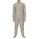 thumbnail image 3 of Balery Paisley Floral 5 Pijama para Hombre de Dos Piezas con Manga Larga, Conjunto de Dormir y Descanso Suave con Bolsillos-XX-Large, 3 of 7