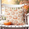 thumbnail image 6 of Orange Pumpkin Fall Throw Pillow Covers 18x18 Inch Set of 2 Pink Floral Black Outdoor Farmhouse Cottage Autumn Decorations Decorative Throw Pillows Cases for Home Living Room Couch Decor, 6 of 6