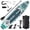 Deep Green, variant on Bohemian Inflatable Stand Up Paddle Board with Accessories, EVA Non-Slip Deck, 3 Removable Fins, Adjustable Paddle, Pump, Leash & Backpack, All-Around iSUP for Adults & Youth, 10.6', Black