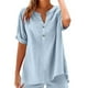 thumbnail image 2 of Sudadera con cremallera,Conjunto de top y pantalón corto de manga corta holgado e informal para mujer, 100 % poliéster, cuello en V, ideal para el hogar, sopatenor, 2 of 9