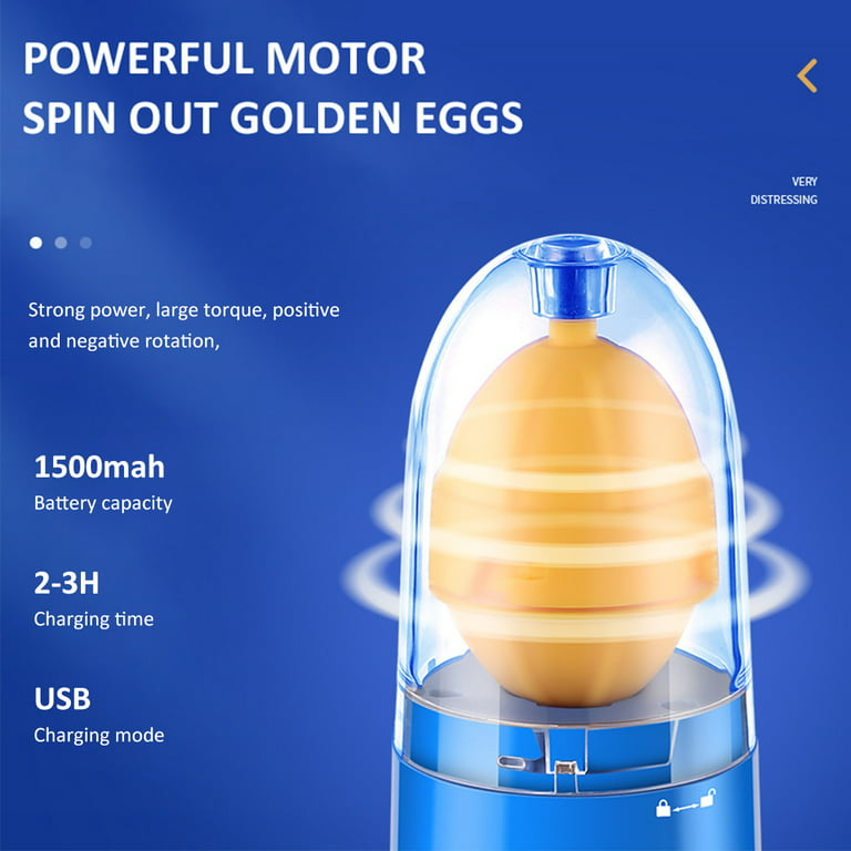 Egg Yolk White Mixer Scrambler Shaker Battery Blender Spinner USA