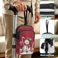 thumbnail image 5 of COEQINE Crutch Bag for Women, Elbow Crutch Pouch Snowman Candy Cane Red Broken Leg Crutch Bag, Walking Cane Bag, Forearm Crutch Attachment, Lightweight, for Adults Elderly, 5 of 7