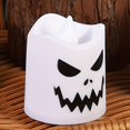 thumbnail image 1 of 1pc/6pcs Halloween Flameless Wishing Color Changing Candles Lights, Battery Operated LED Tea Wax Halloween Home Decor Gifts (Battery Not Included), 1 of 5