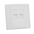 thumbnail image 1 of OULII ethernet wall socket ethernet outlet White Dustproof 1Pack, 1 of 3