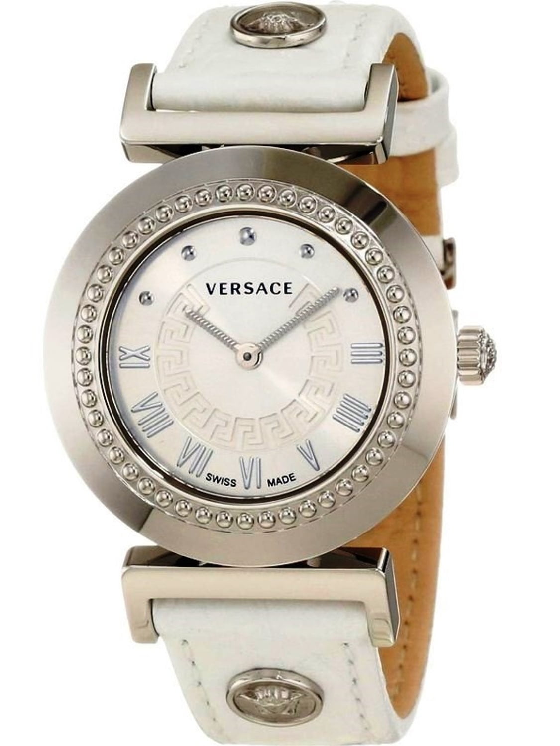 Versace Versace Womens Watch Vanity White Dial Calf Leather Strap