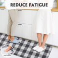 thumbnail image 4 of Kitchen Mat Set 2 Piece, Cushioned Anti Fatigue Kitchen Floor Mat Waterproof Non Slip Kitchen Rugs, Heavy Duty Ergonomic Comfort Standing Mat for Kitchen, Sink, Laundry (Black-White), 4 of 6