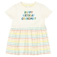 thumbnail image 3 of Inktastic Happy Birthday Grandma Girls Baby Dress, 3 of 5