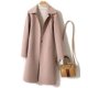 thumbnail image 5 of Chaqueta recortada de lana para mujer, abrigo largo corto de Cachemira, abrigo de lana Popular delgado, prendas de vestir de otoño, 5 of 5