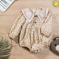 thumbnail image 2 of Christmas Newborn Baby Girl Boy Jumpsuit Outfits Cute Letter Print Long Sleeved Suit Romper Xmas Clothes Long Sleeve Fuzzy Overalls Bodysuits, 2 of 4