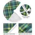 thumbnail image 2 of FMSHPON Green Plaid Pattern Xmas Christmas Tree Skirt Stand Mat for Holiday Party Decoration Indoor Outdoor 48 inches, 2 of 6