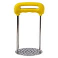 thumbnail image 4 of Paokuoon Presse-Purée Poignée Ergonomique Poignée Confortable en Acier Inoxydable Trou en Maille Uniforme Outil de Cuisine Polyvalent, 4 of 6