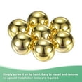thumbnail image 4 of Uxcell 10 Pack Lamp Finials Caps M10x18mm Spherical Decoration Knob Gold Tone, 4 of 7