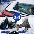 thumbnail image 5 of CarCarez 39" Extendable Ice Scraper & Snow Brush with Squeegee, Foam Grip, 270° Pivoting Brush Head for Car & SUV Windshield – Blue, 5 of 6