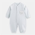 thumbnail image 2 of Coerni Toddler Baby Long Sleeve Onesie Cute Clothes Bodysuit Boys Girls Warm Down Windproof Overalls Boys Cotton Footless Jumpsuit, 2 of 8