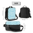 thumbnail image 2 of Rateoe Blue Snake Lunch Bag Reusable Lunch Box with Shoulder Straps for Men Women Insulated Portable Lunchbox for adults Suitable for School Work Picnic, 2 of 7