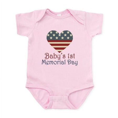 

CafePress - Baby s 1St Memorial Day Infant Bodysuit - Baby Light Bodysuit Size Newborn - 24 Months