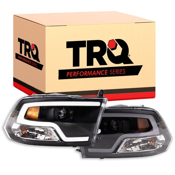 TRQ Performance Headlights Set Fits 09-18 Dodge Ram 1500 19-21 1500 2500 3500 HLA71003