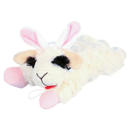 Multipet Easter Lamb Chop with Bunny Ears, Dog Toy, Size 10.5"