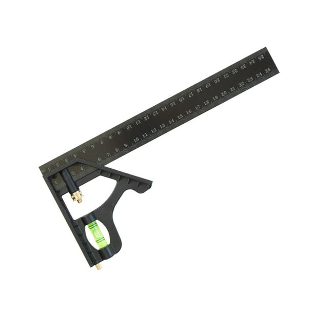 Medida de ángulo de combinación ajustable Nivel profesional Medición de ángulo 25cm