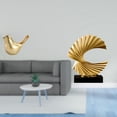 thumbnail image 2 of Escultura de resina con forma de pájaro en forma de ola, ideal como adorno para escritorio, oficina, sala de estar, dormitorio, regalo de inauguración, 2 of 8