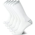 thumbnail image 4 of New Balance Men's Crew Socks - 5 Pair Moisture Control Comfort Crew Socks - Breathable Athletic Socks for Men (Sizes: 6-12.5)  White, 4 of 6