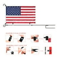 thumbnail image 4 of 30x45cm Garden Flagpole Stand with Black Metal Pole for Courtyard Outdoor Display, 4 of 6