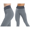 thumbnail image 3 of Leggings Levanta Glúteos para Mujer, Control de Abdomen, Entrenamiento, Yoga, Cintura Alta, de Gimnasio. Gris L, 3 of 7