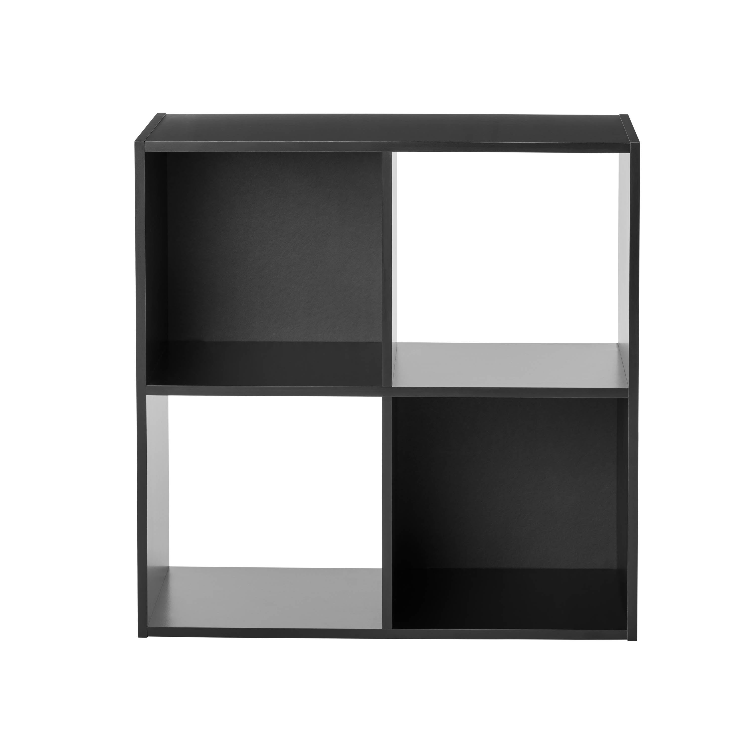 Mainstays 4 Cube Storage Organizer, Black