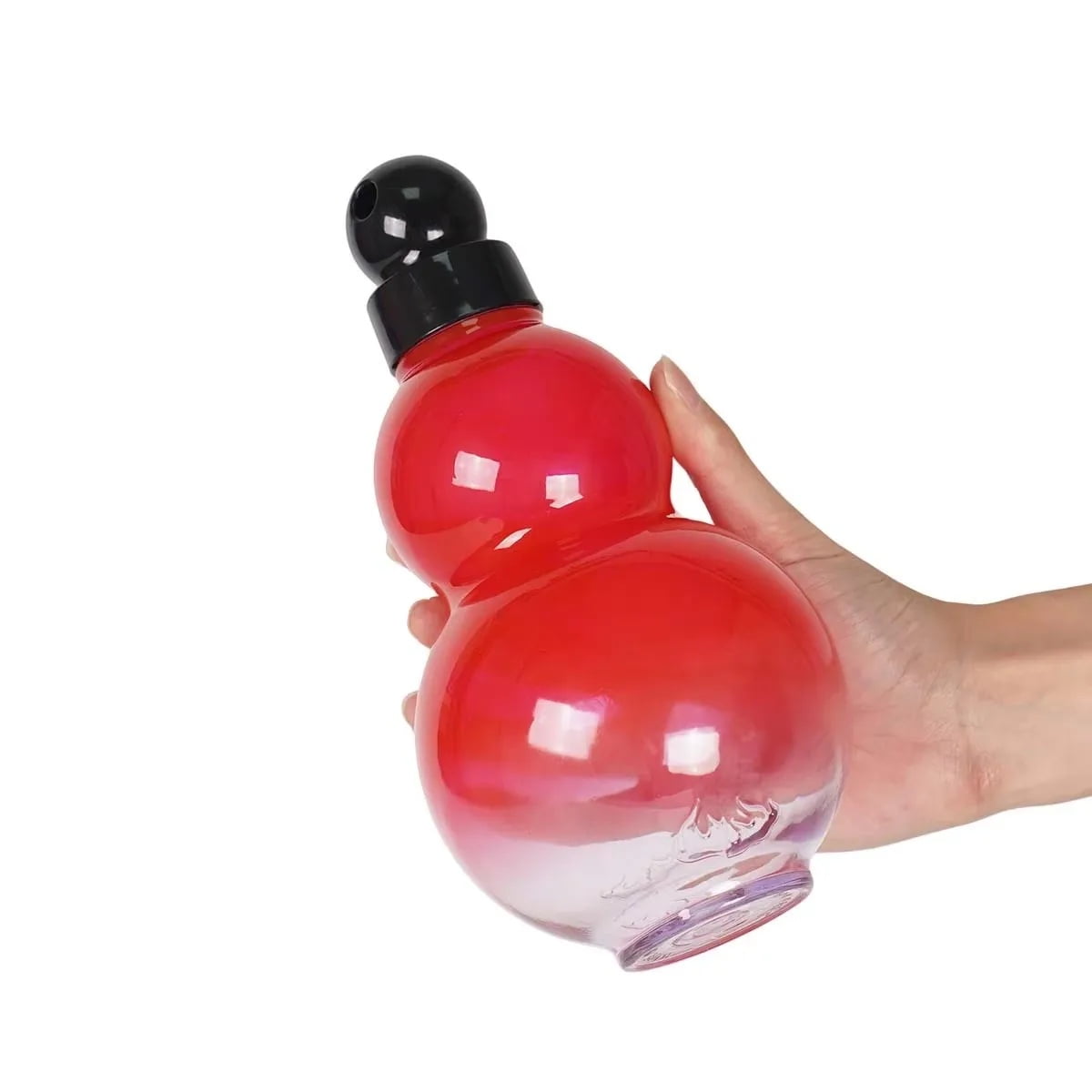 950ML Gourd Shaped Water Bottle Sports Plastic Drink bottle with Carry Strap Direct Drink for Hiking Camp