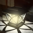 thumbnail image 5 of Solar Fence Lights Outdoor, Ip65 Waterproof Solar Post Cap Light, Dusk To Dawn Auto On/Off for Garden, Yard, Patio Decor, Square Led Wall Lamp, Warm White Sunlight Powered, 5 of 7