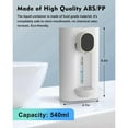 thumbnail image 4 of 2X Mouthwash Dispenser for Bathroom, 18.26 Oz (540Ml) Touchless Auto Mouth Wash Dispenser with Magnetic Cups White, 4 of 8