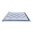 thumbnail image 2 of Ahgly Company Machine Washable Indoor Rectangle Solid Blue Modern Area Rugs, 2' x 3', 2 of 4