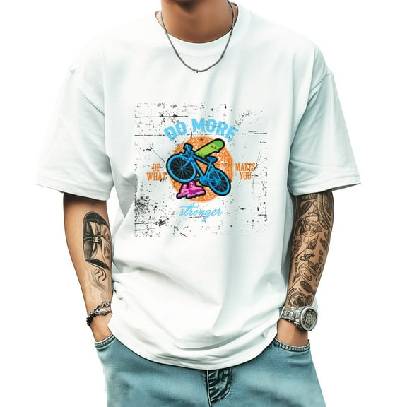 Men's Short Sleeve Graphic T shirt Collection Summer New Trend Sports Shirt Select