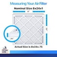 thumbnail image 6 of Filter King 17x19x1 Air Filter | 12-PACK | MERV 8 HVAC Pleated A/C Furnace Filters | MADE IN USA | Actual Size: 17 x 19 x .75", 6 of 6
