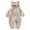 Beige, variant on NIEWTR Baby Hooded Bunting Pram Footed Boys Hooded Baby Rabbit Ears Jumpsuit Little Girls Romper Coat Little Girls Coat&jacket (0-3 Months,Brown)