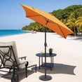 thumbnail image 3 of Ultrashades 6.5 ft Square Outdoor Patio Market Umbrella with Push Button Tilt and Crank Handle, Orange, 3 of 12