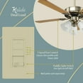 thumbnail image 3 of TOPGREENER Kalide Light Switch and 3-Speed Ceiling Fan Control Combo, in Wall Light and Fan Combination Switch, Single Pole, 2.5A, 720W, Neutral Wire Not Required, TGSFS3-I, Ivory, 3 of 6