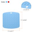 thumbnail image 2 of Uxcell 4pcs Heat Resistant Trivet Mat Non-Slip Silicone Dish Mat Hot Pad Jar Opener Coaster-Sky Blue/Red, 2 of 5