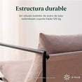 thumbnail image 4 of Silla de Metal Zinus Aidan con Cojines de Memory Foam Color Beige, 4 of 7