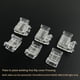 thumbnail image 4 of Conector indirecto sin soldadura de tira de LED de bajo voltaje COB, hebilla de cristal en forma de L en ángulo recto sin área oculta, 10 piezas, 4 of 5