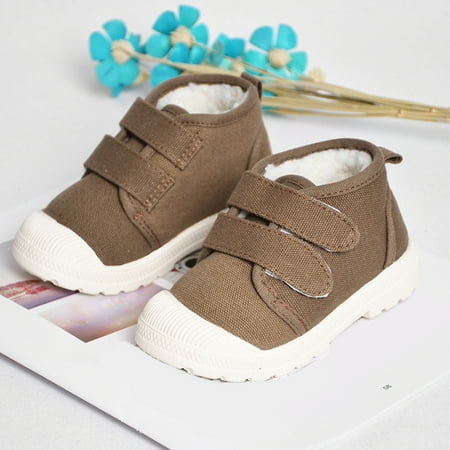 

Boys Solid Warm Velcro Outdoor Snow Boots Winter Boots