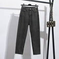 thumbnail image 3 of Women's High-waist Straight-leg Cropped Jeans, 3 of 6