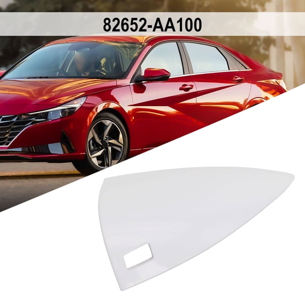 Microfiber Leather Door Panel Armrest Cover Trim – Fits Hyundai Elantra 2016-2019 – Black
