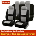 thumbnail image 3 of Cojín protector del vehículo de la cubierta del asiento del coche de 9 piezas Four Seasons, 3 of 8